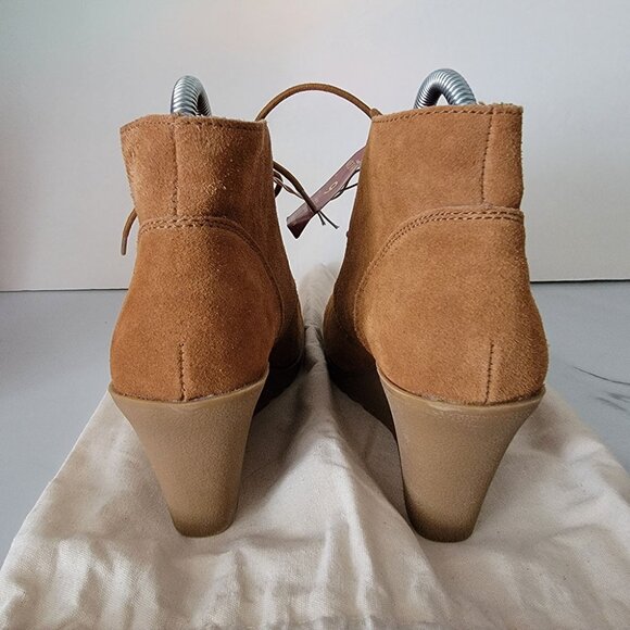 Merona Suede Wedge Heels Size 9 Chestnut *NWT* - Picture 4 of 16